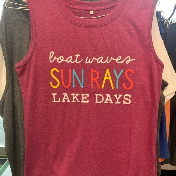 Tops - Women's Purple Graphic Tank Top